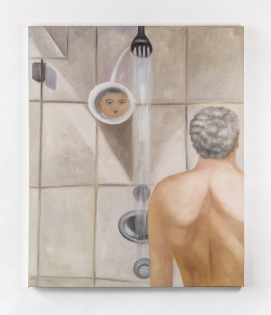 Replica of George W. Bush's "Shower Painting" reproduced in a Chinese Oil-Painting factory in Xiamen, Fujian.